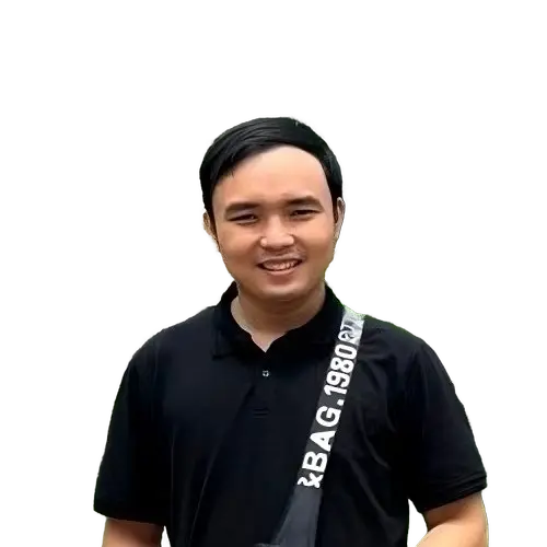 Do Cao Hieu, smiling, in a black polo shirt
